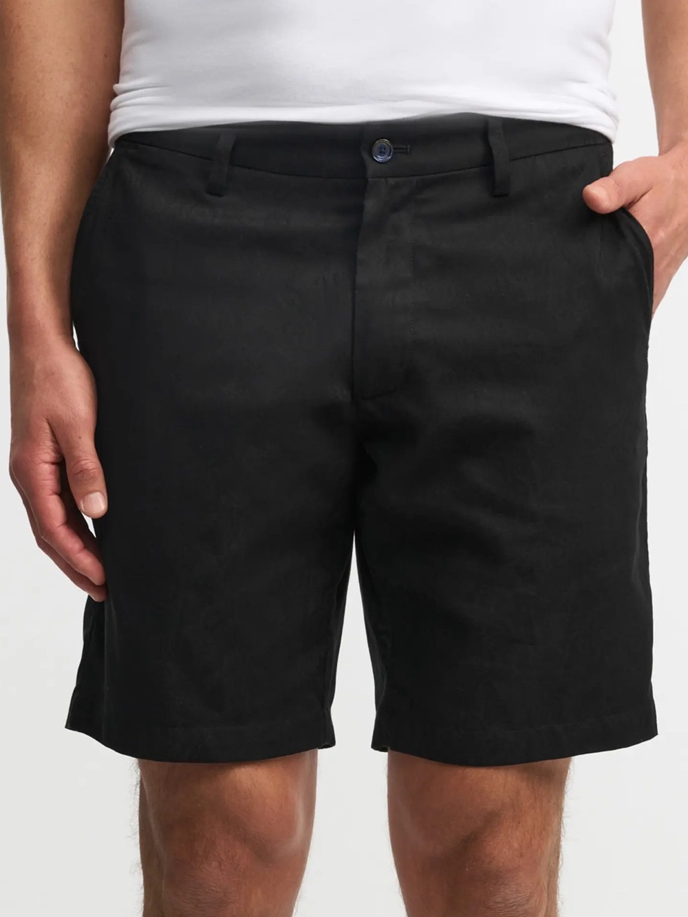 Robert Graham Men Size 38 Black Flat Front Classic Fit Highland Woven Shorts NWT